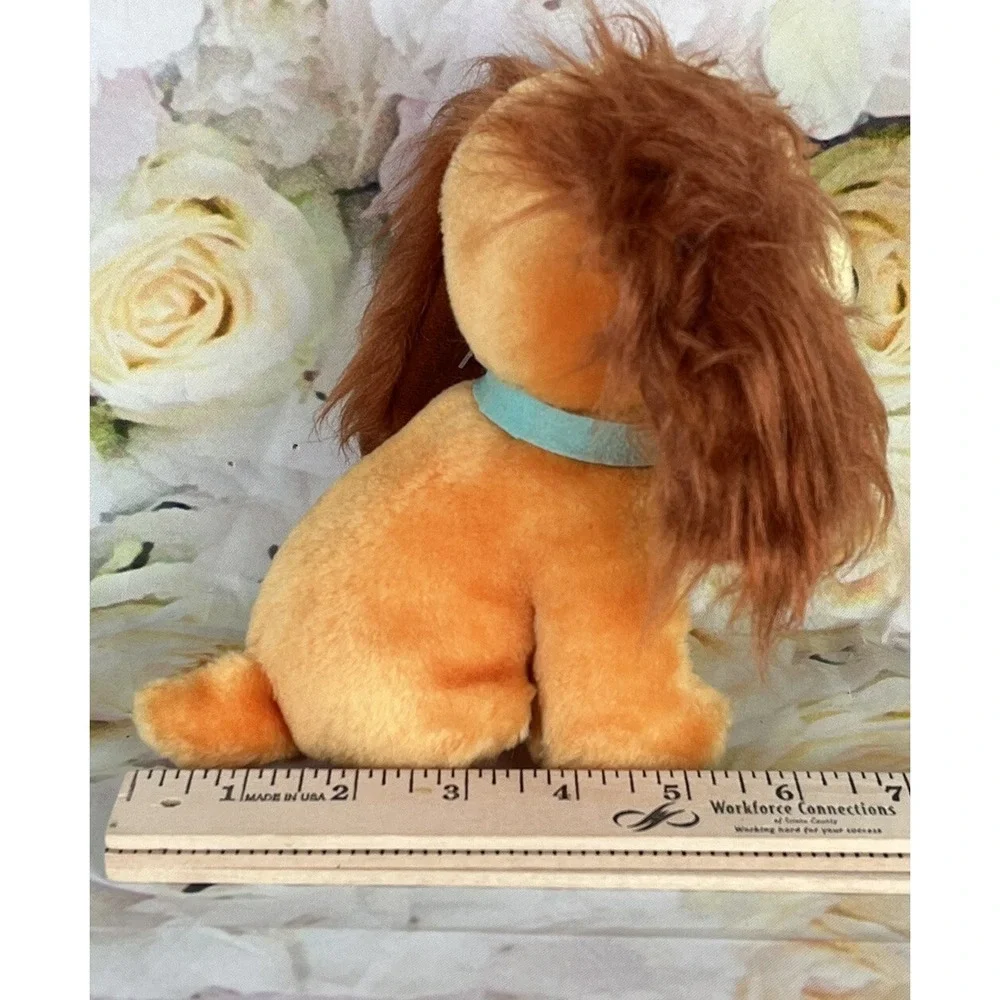 Disney Lady and the Tramp Plush 6in Stuffed LADY Dog Figure 80's Vintage